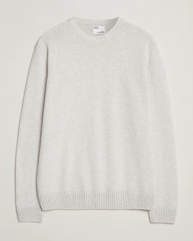 Colorful Standard Classic Merino Wool Crew Neck Snow Melange – Vit