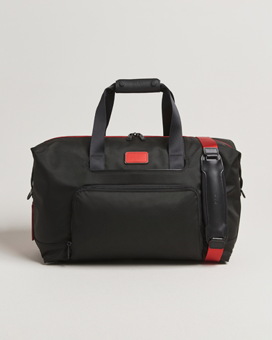 TUMI Alpha 3 Double Expansion Travel Satchel Black/Red – Svart