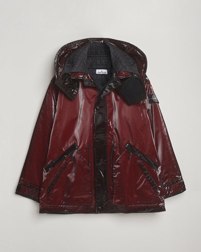 Stone Island Short Ripstop Detachable Inner Parka Burgundy – Röd
