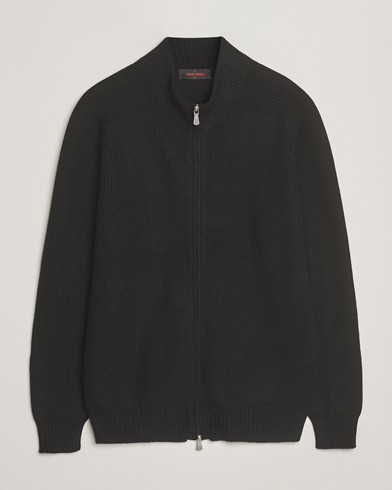 Gran Sasso Rainwool Full Zip Black – Svart