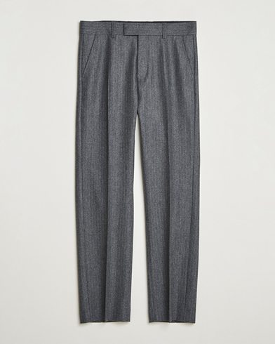 Tiger of Sweden Tommie Wool Pleated Pinstriped Trousers Silver – Silver