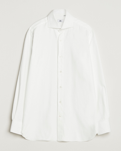 100Hands Herringbone Flannel Cut Away Shirt White – Vit