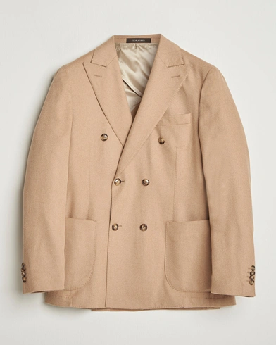 Oscar Jacobson Farris Baby Camel Loro Piana Blazer Beige – Beige
