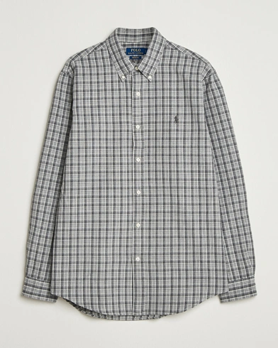 Polo Ralph Lauren Custom Fit Checked Shirt Grey Heather Multi – Flerfärgad