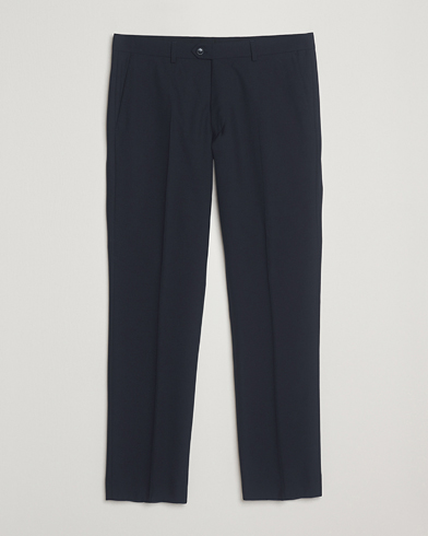 Oscar Jacobson Dandy Wool Trousers Navy – Blå