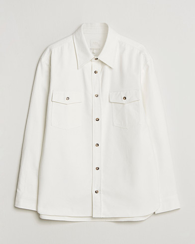 A.P.C. Brushed Cotton Overshirt White – Vit