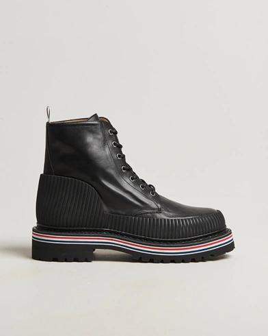 Thom Browne All Terrain Boots Black Calf – Svart