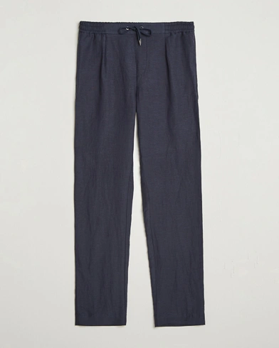Ralph Lauren Purple Label Dorset Drawstring Trousers Chairman Navy – Blå