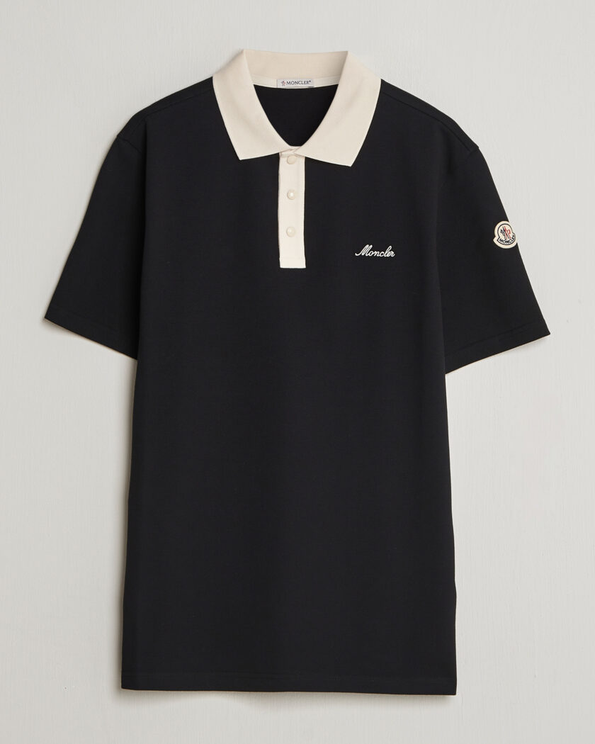 Moncler Signature Logo Polo Black – Svart
