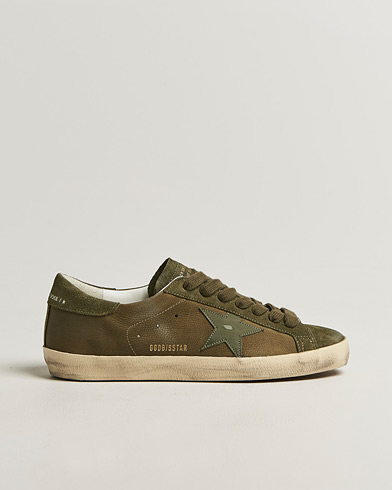 Golden Goose Super-Star Sneakers Olive Night – Grön