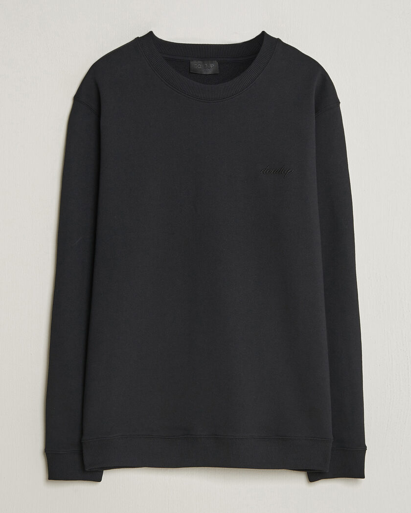 Dondup Logo Crew Neck Sweatshirt Black – Svart