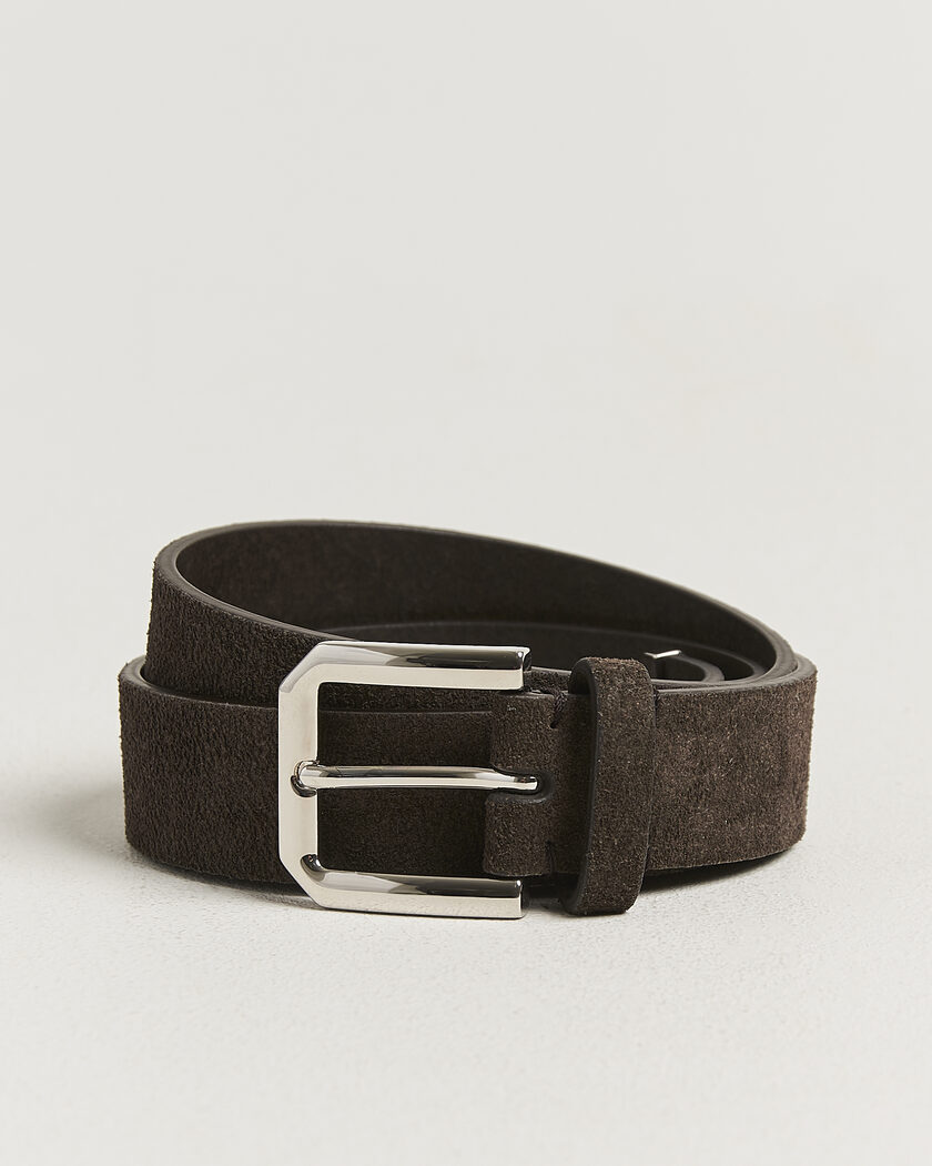 Brunello Cucinelli Classic Belt Brown Suede – Brun