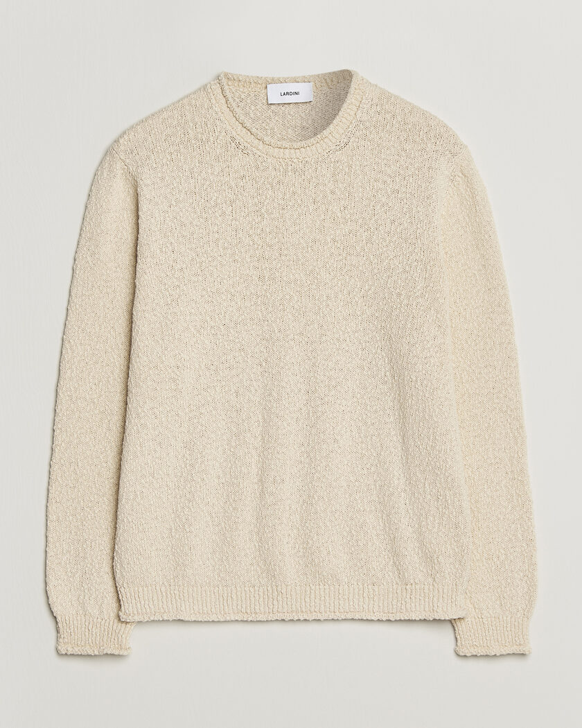 Lardini Organic Cotton Crew Neck Natural – Vit