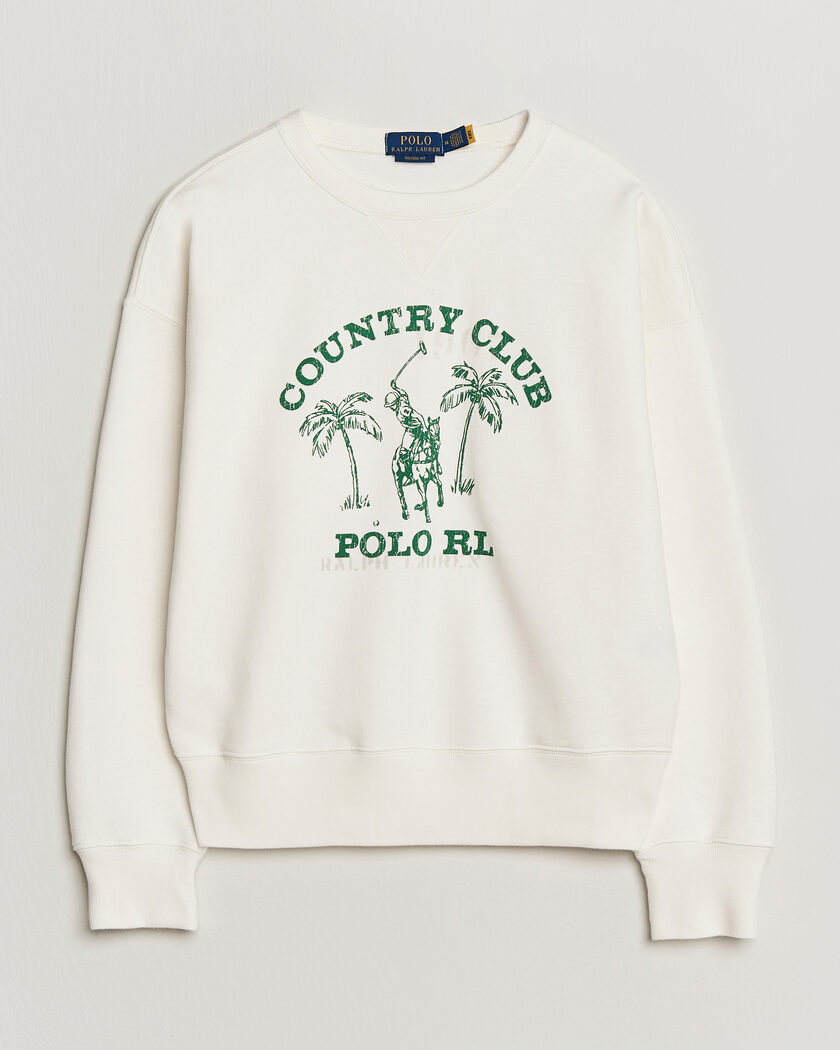 Polo Ralph Lauren Vintage Fleece Sweatshirt Nevis – Vit