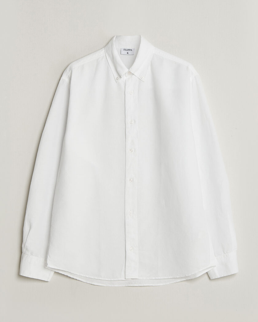 Filippa K Relaxed Cotton/Linen Shirt White – Vit