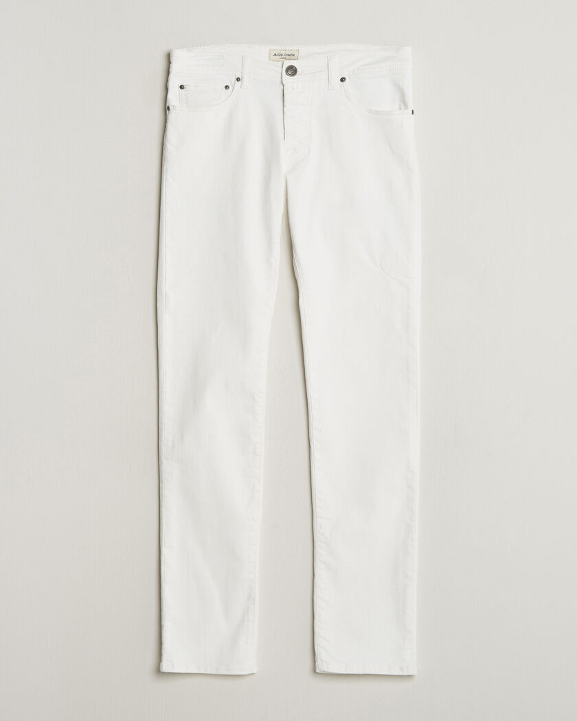 Jacob Cohën Bard Slim Fit Bull Stretch Jeans White – Vit