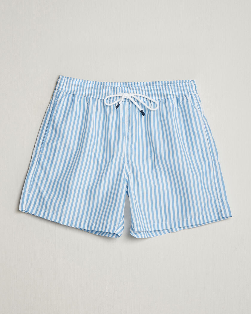Fedeli Madeira Swim Trunk Wide Blue Stripes – Blå
