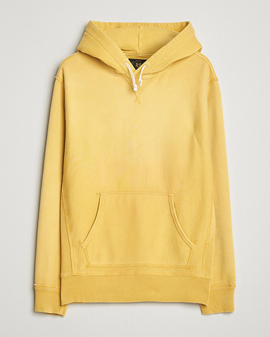 RRL Hooded Sweatshirt Campus Yellow – Gul