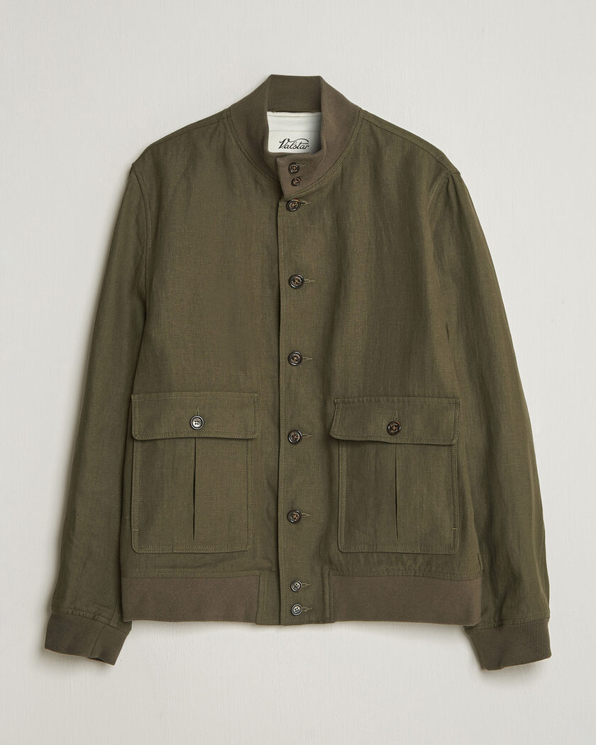 Valstar Valstarino Linen Jacket Olive – Grön