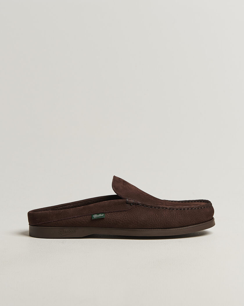 Paraboot Bahamas Slipper Chocolate Nubuck – Brun
