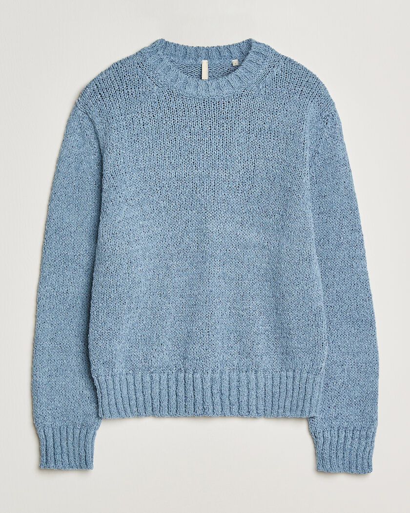 Sunflower Frederik Cotton Blend Sweater Light Blue – Blå