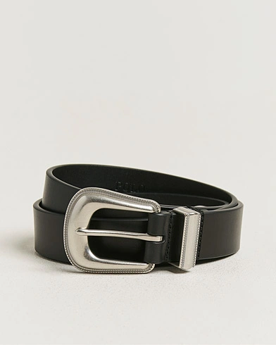 Polo Ralph Lauren Western Denim Belt Black – Svart