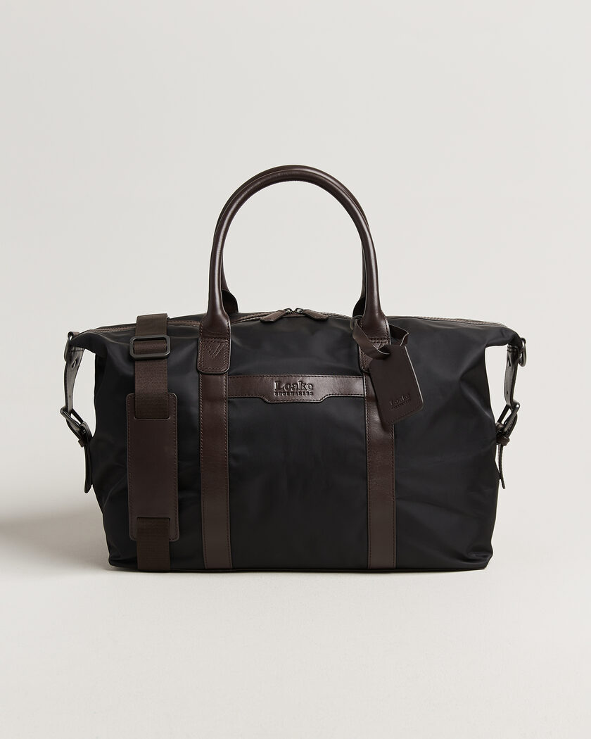 Loake Shoemakers Gower Nylon/Leather Holdall Black – Svart