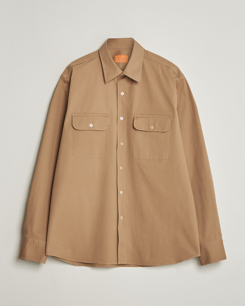 Grigio Illinois Cotton Overshirt Khaki – Brun
