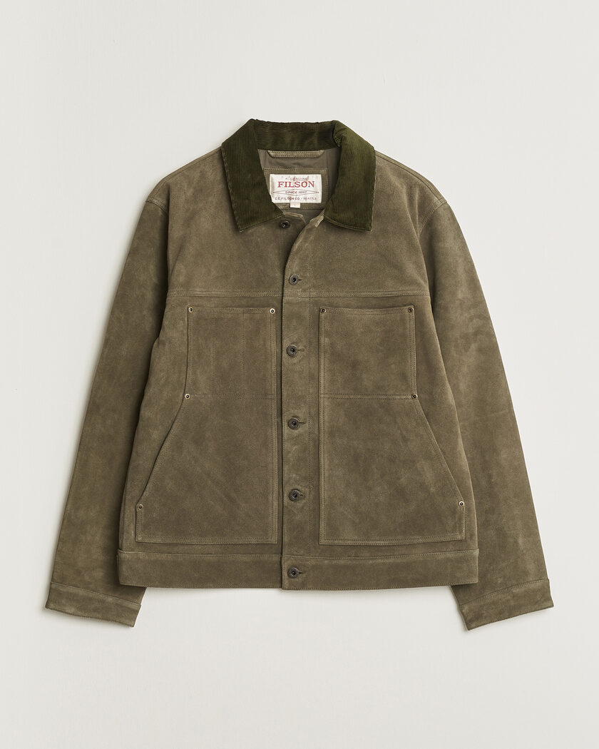 Filson Suede Short Cruiser Otter Green – Grön