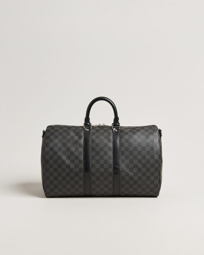 Louis Vuitton Pre-Owned Keepall Bandouliére 45 Damier Graphite