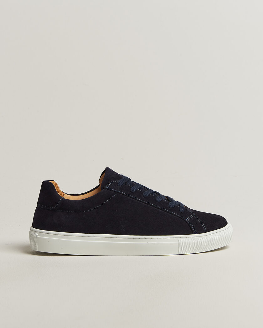 A Day's March Marching Suede Sneaker Navy – Blå