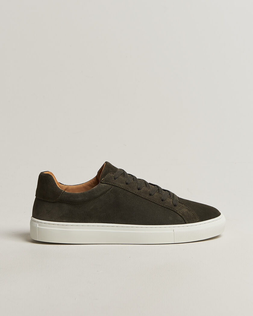 A Day's March Marching Suede Sneaker Olive – Grön
