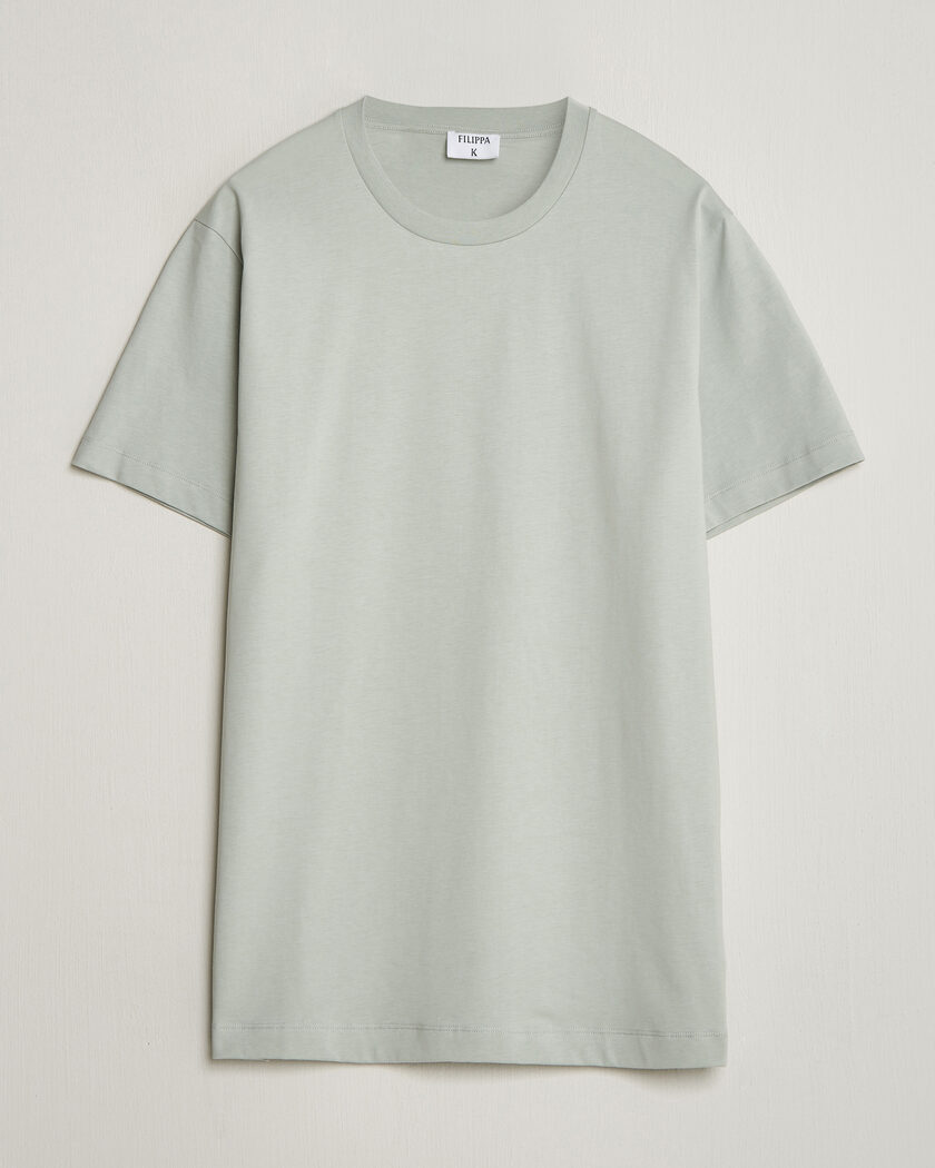 Filippa K Filip Crew Neck T-Shirt Silver Grey – Grå