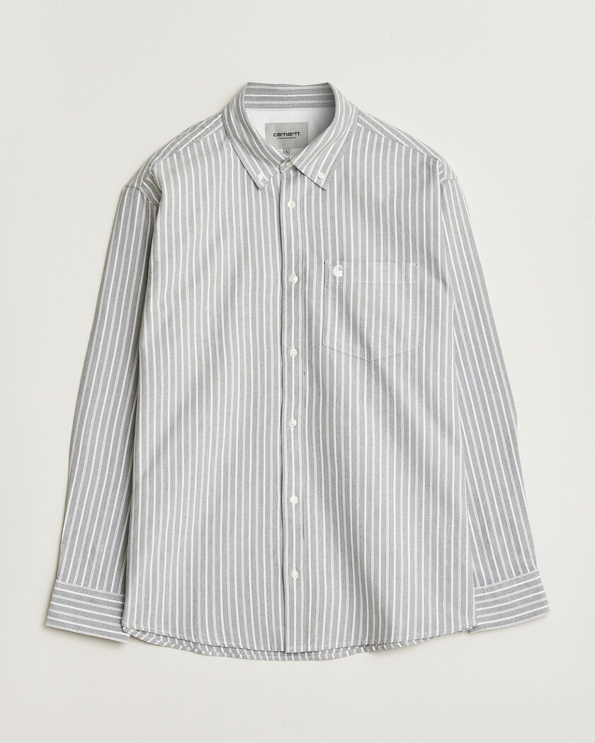 Carhartt WIP Canan Striped Oxford Shirt Black – Svart