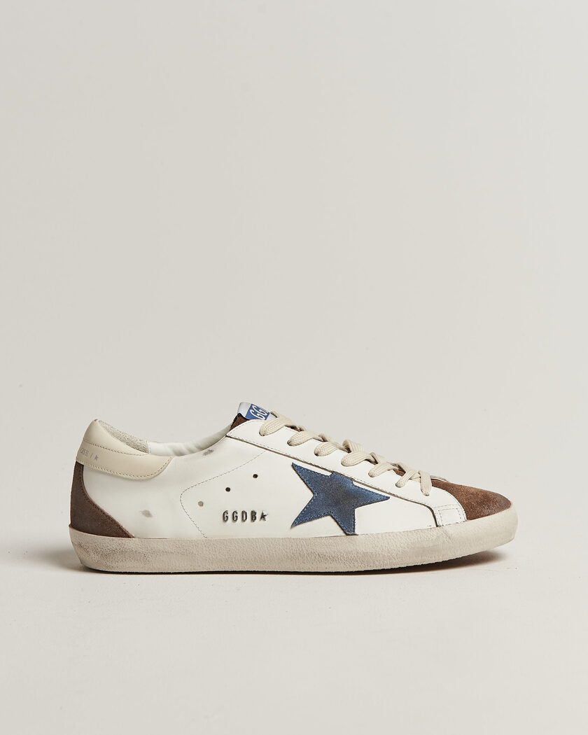 Golden Goose Super-Star Sneakers White/Denim – Vit