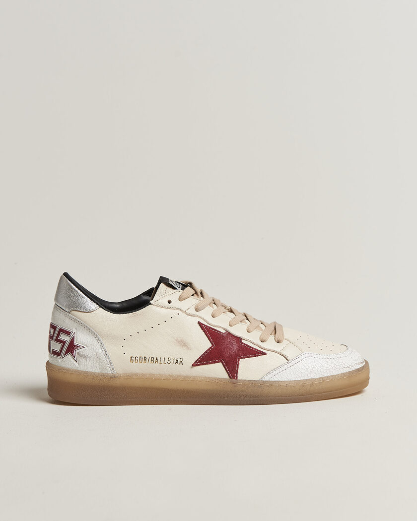 Golden Goose Ball Star Sneakers White/Red – Vit