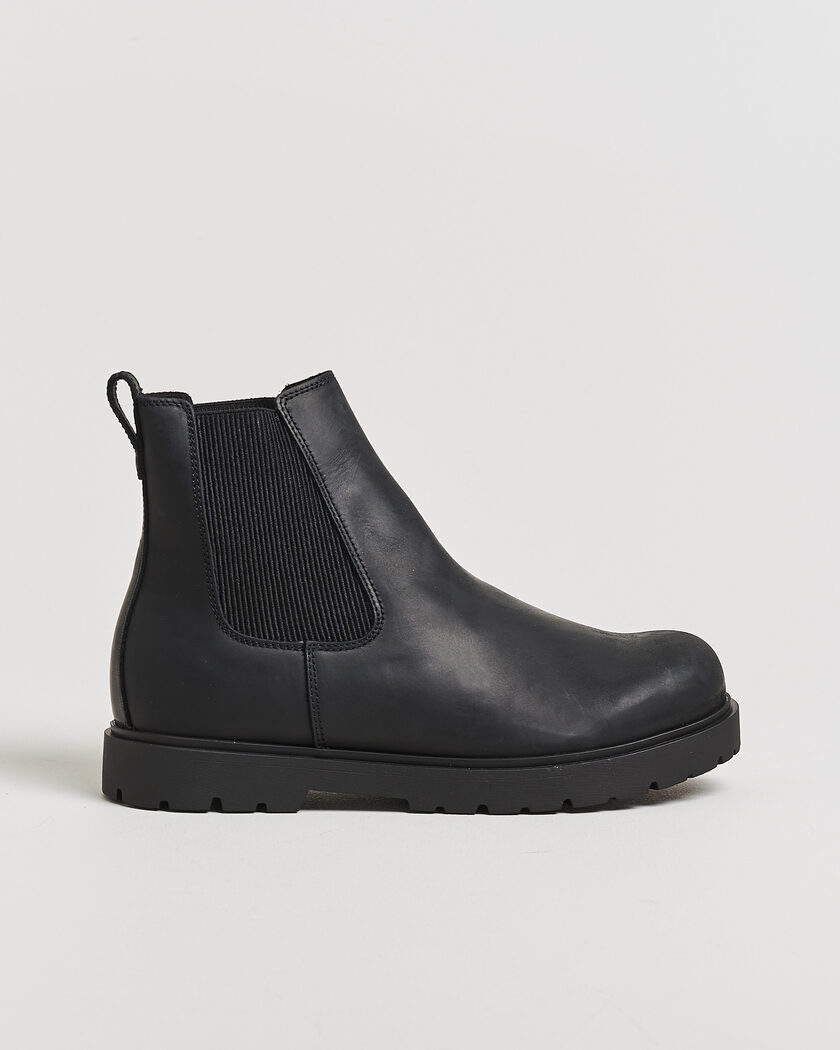 BIRKENSTOCK Highwood Oiled Leather Chelsea Boot Black – Svart