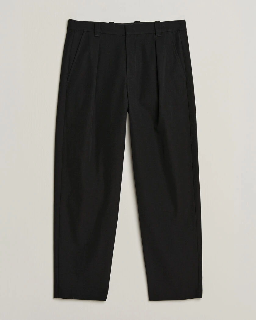 A.P.C. Renato Pleated Trousers Black – Svart