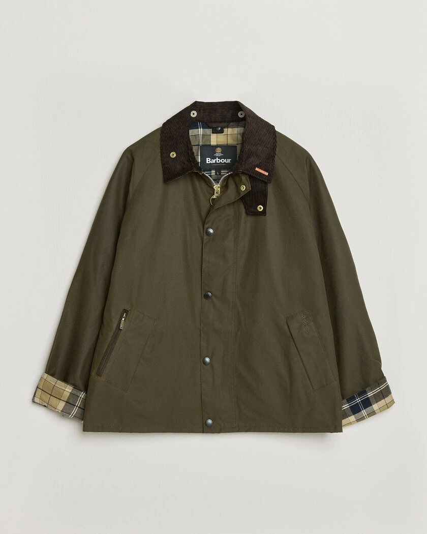 Barbour Lifestyle Icons Transport Wax Jacket Brown – Brun