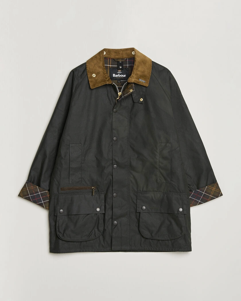 Barbour Lifestyle Icons Beaufort Wax Jacket Sage – Grön