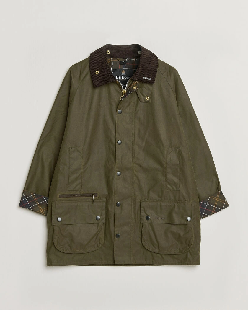 Barbour Lifestyle Icons Beaufort Wax Jacket Beech – Grön