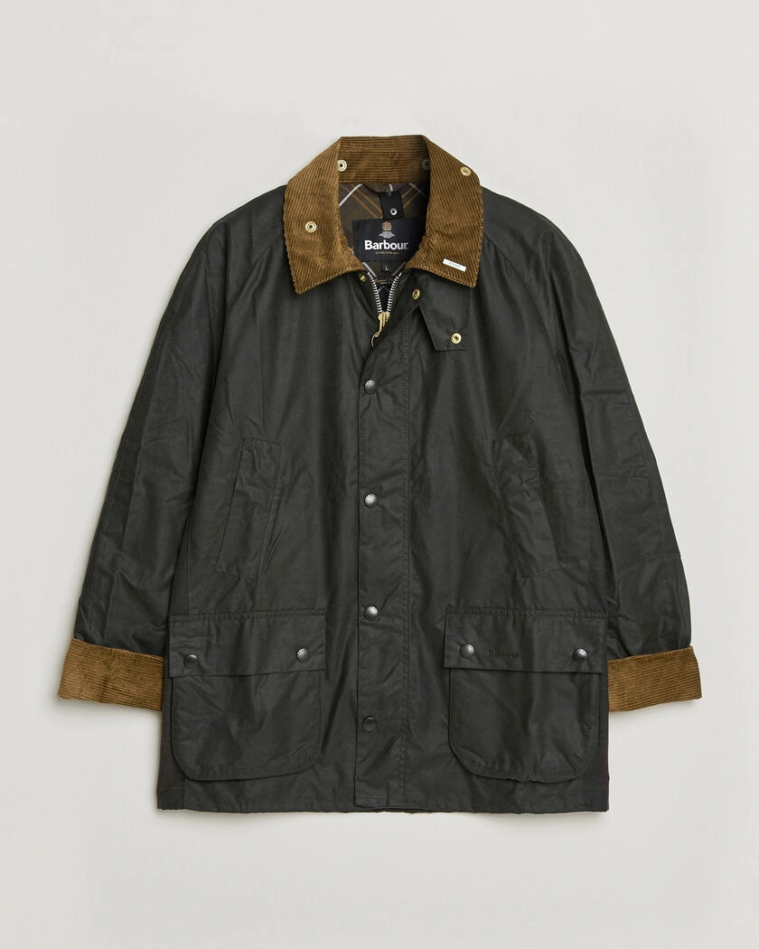 Barbour Lifestyle Icons Ashby Wax Jacket Sage – Grön