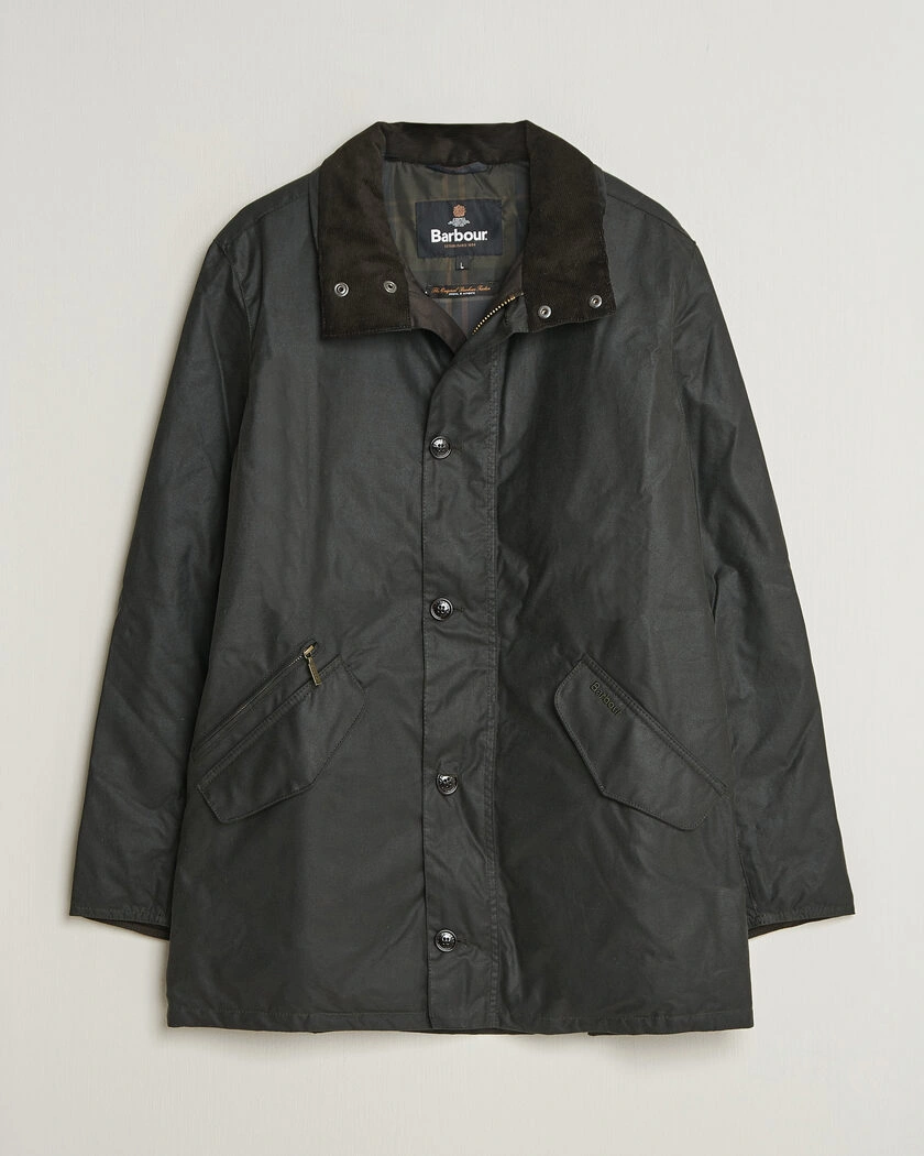 Barbour Lifestyle Modern Powell Wax Jacket Sage – Grön