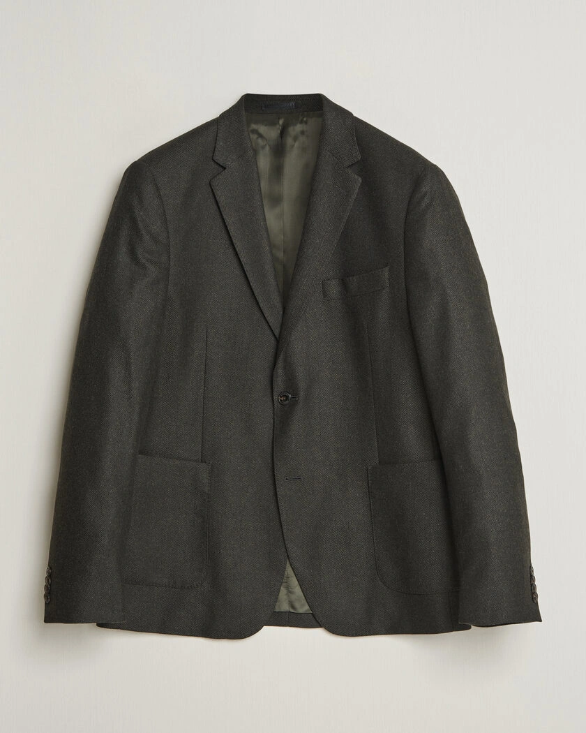Barbour Lifestyle Fairford Herringbone Blazer Forest – Grön