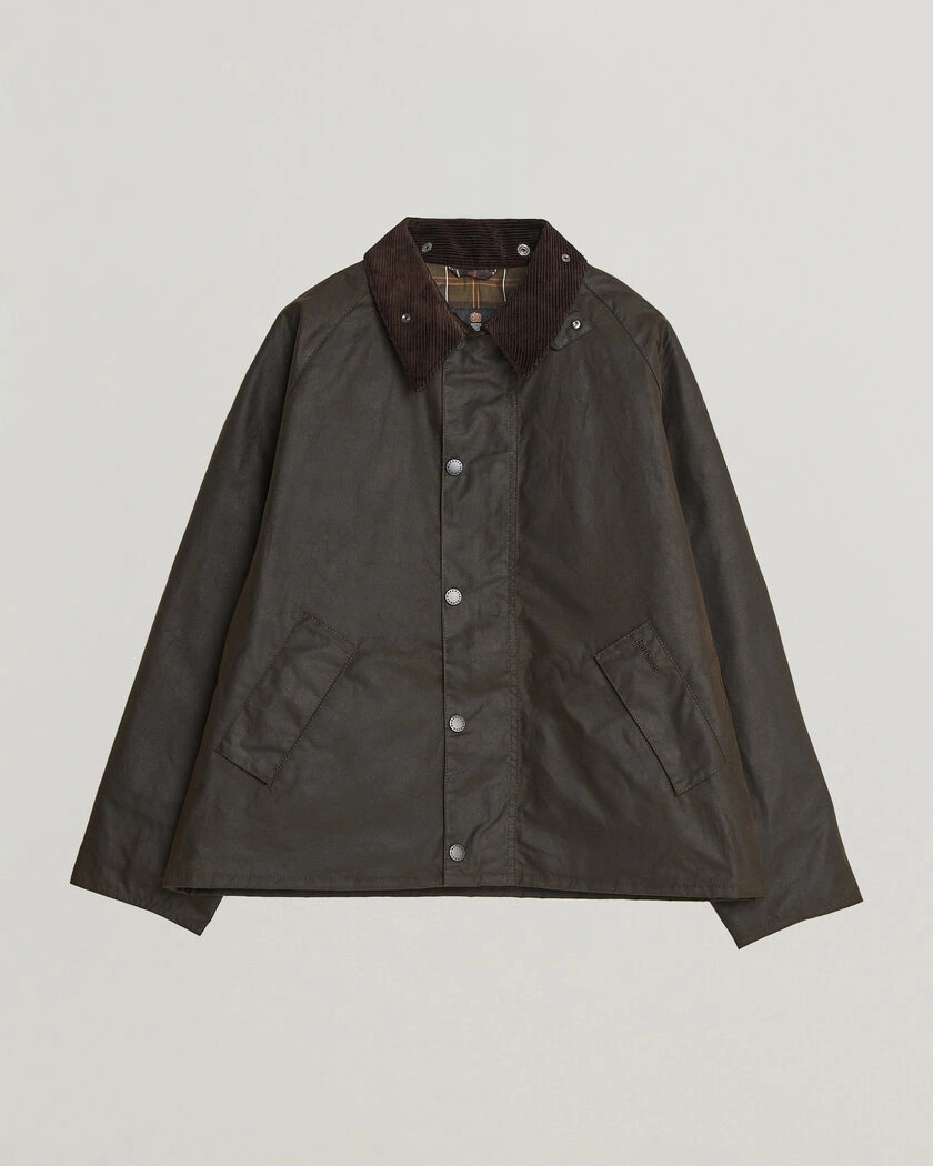 Barbour Heritage Transport Wax Jacket Dark Brown – Brun