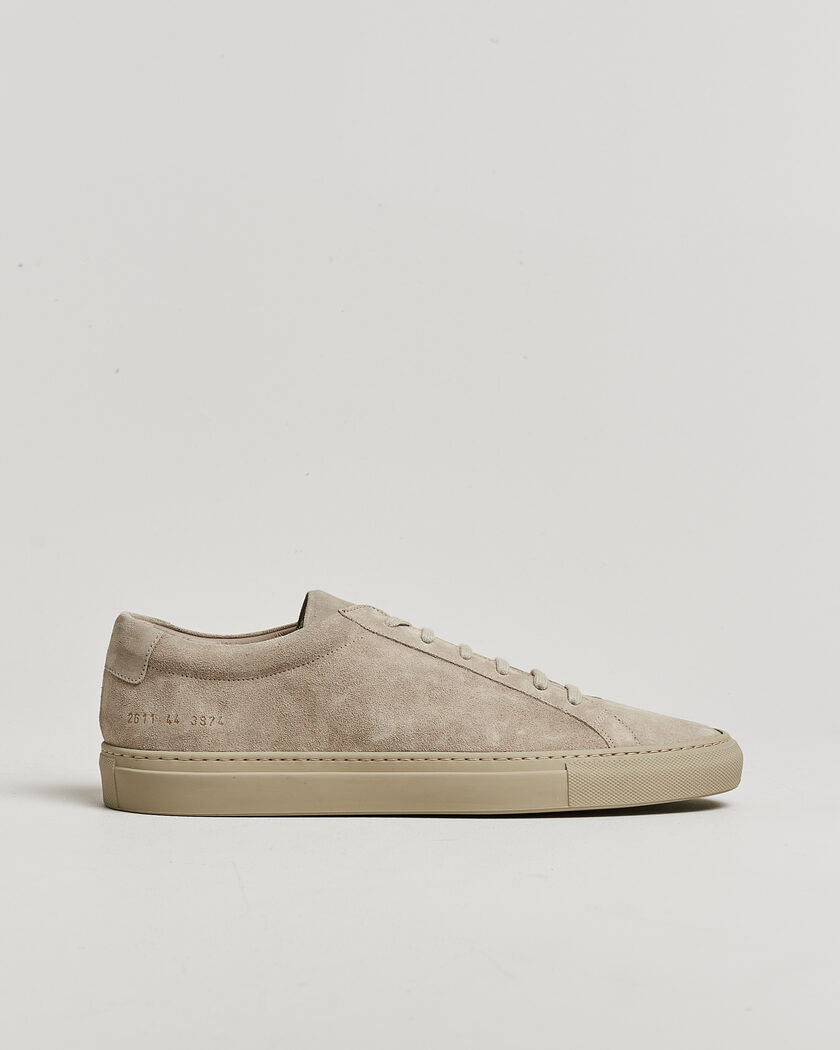 Common Projects Original Achilles Suede Sneaker Warm Grey – Grå