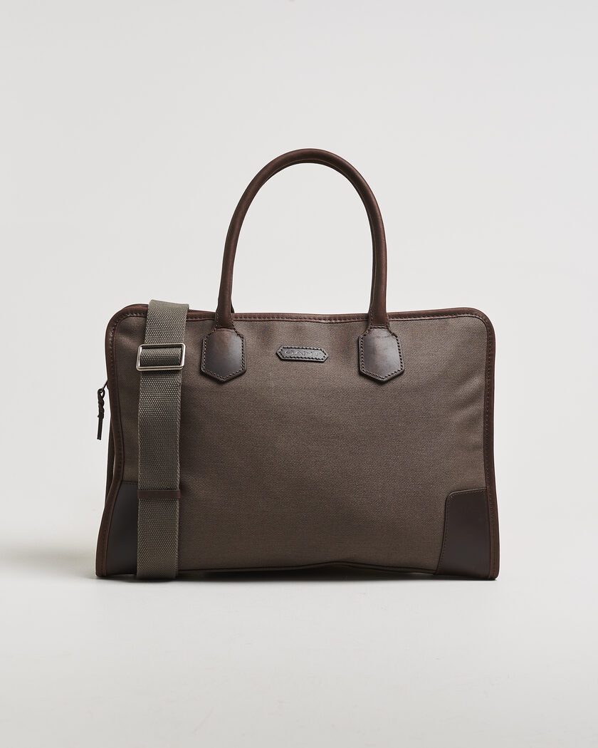 Gant Modern Premium Canvas Commuter Bag Faded Taupe – Beige