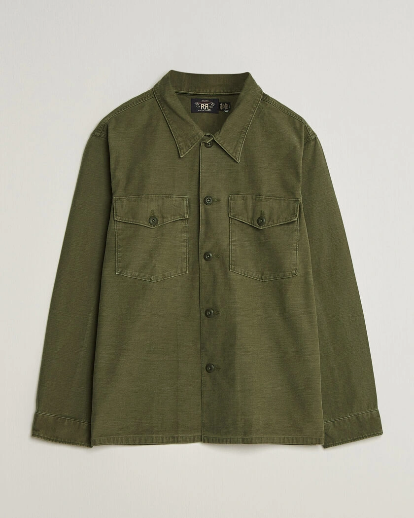 RRL Regiment Overshirt Olive – Grön