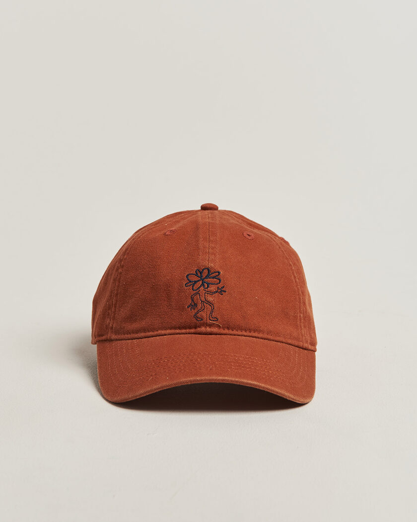 Forét Tree Washed Herringbone Cap Brown – Brun