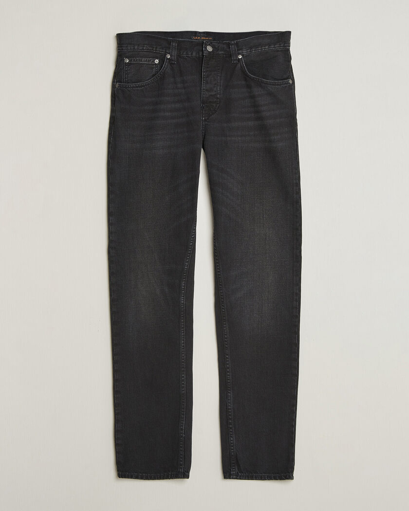 Nudie Jeans Steady Eddie II Jeans Black Fog – Svart